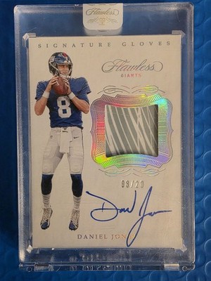 2019 Daniel Jones Flawless RPA Gloves 8/20 # Match  SEALED 🔥🔥🔥🔥🔥