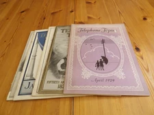 5 Issues Telephone Topics Magazine 1920's New England Telephone, Bell System