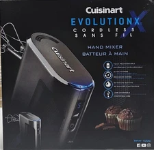 Cuisinart EvolutionX Cordless RHM-100 5-Speed Rechargeable Hand Mixer open box