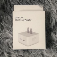 35w dual usb-c port compact power adapter For iPhone iPad MacBook Android Google