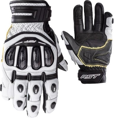 RST 102667WHI-10 Tractech EVO 4 Kurz Motorrad-Handschuhe Größe 10 Weiß
