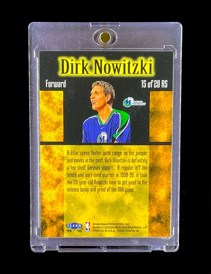 DIRK NOWITZKI ROOKIE REFRACTOR BLANCO HOLO ARCO IRIS SP Inserto No Automático - MAVERICKS Foto 3 de 4