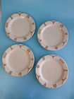 Frankoma Pottery KING RANCH Longhorn Bone White Lot Set 4 Salad Plates Preowned