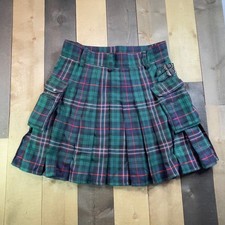 Utility Kilt Men's Size 38 Heavy Weight - GREEN w/ Blue  Red