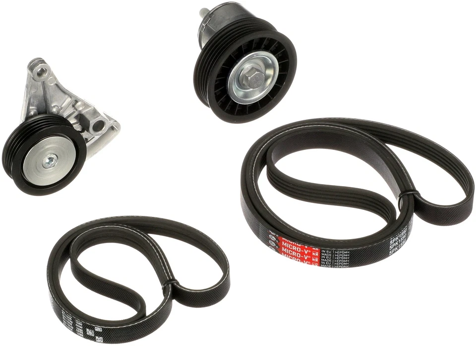 VRIBBED BELT SET K015PK1590 FOR VW AUDI A4/S4 A6/S6 AVG/AFN/AHH/AHU 1.9L 4cyl A4 - Image 2 of 4