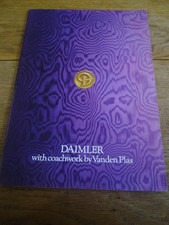 DAIMLER XJ (SOVEREIGN) VANDEN PLAS AND LIMOUSINE BROCHURE 1978
