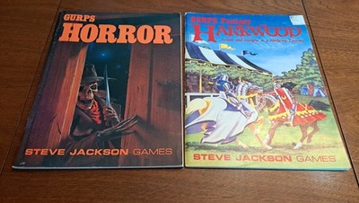 Lot of 12 GURPS RPG Books Roleplaying Games Steve Jackson, Bunnies, Ice Age