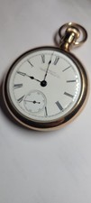 American Waltham Watch Co. Wadsworth Pilot 15j 18s Gold Filled Pocket Watch Runs