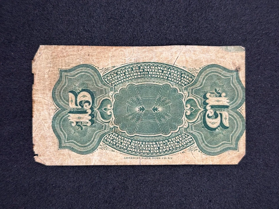 1864-69 US Fractional Currency 15 Cents Fourth Issue | Ungraded "AG-G" - Image 2 of 2