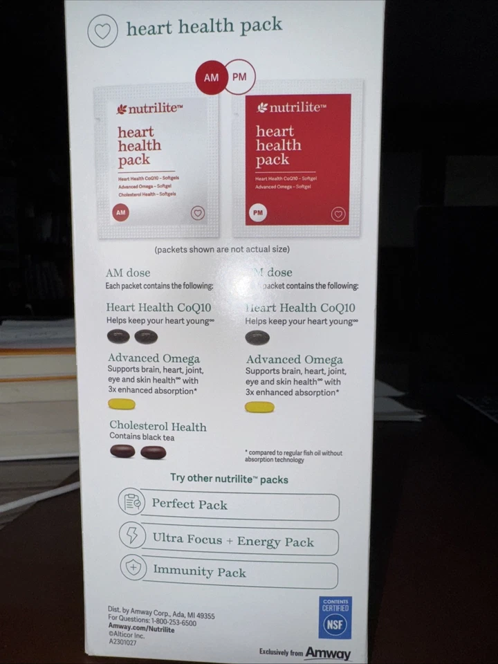 Nutrilite Heart Health Pack 60 Count, Proactive Health Maintenance - Image 2 of 3