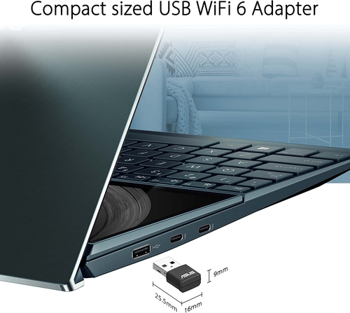 ASUS USB-AX55 NANO Dual Band AX1800 USB Wifi 6 USB Adapter, 802.11Ax 1201Mbps... - Picture 2 of 12