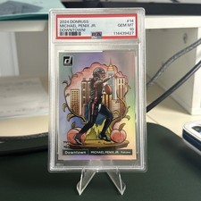 2024 Panini Donruss Michael Penix Jr Downtown! Case Hit SSP #14 PSA 10 Gem Mint