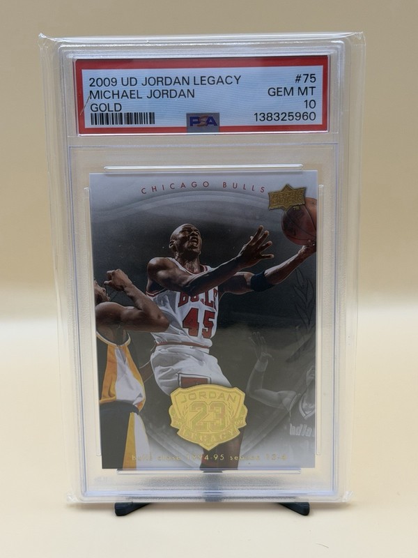 2009-10 UD Jordan Legacy Hall of Fame Edition Gold- Michael Jordan #75 PSA 10