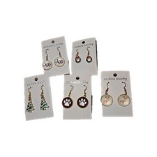 New Fashion Earrings Christmas Holiday Gift Set Of 5 Hooks