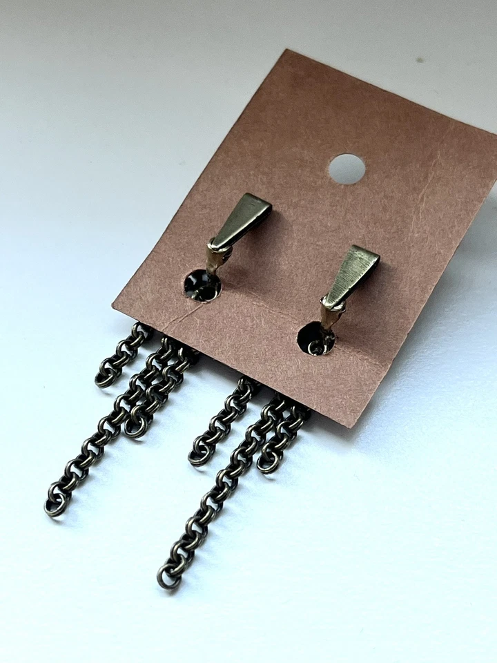 Konplott Ohrringe Ohrclip Gelb  Boho Hippie vintage  - Bild 4 von 4