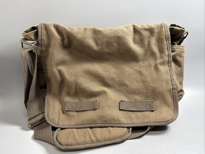 #ad #ad Unmarked Canvas Messenger Bag