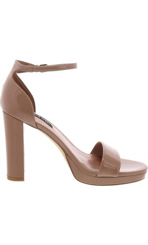 Nine West Elope Damen-Plateau-Heels Metallic-Prägung beige 6 Medium (B, M) - Bild 3 von 3