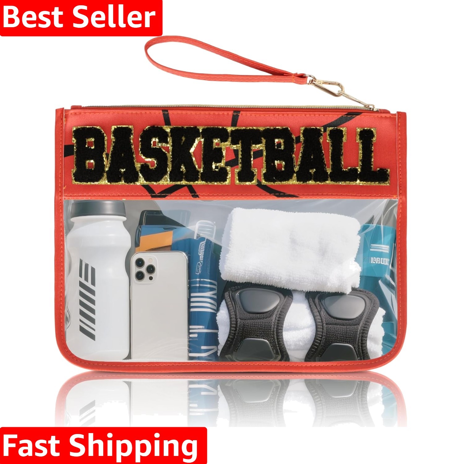 Baseball Gift Bags Baseballs Treat Bags Team Gifts Clear Chenille Letter Zipp...