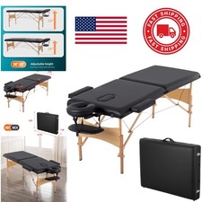 Lightweight Portable Massage Bed 28 Inch Wide with Adjustable Height Features