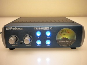 presonus tubepre v2 tube microphone preamp