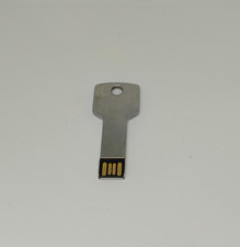 16GB Key Shaped USB Flash Drive Silver Metal ...