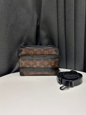 Louis Vuitton Crossbody Box Bag Soft Trunk Brown Monogram Canvas France