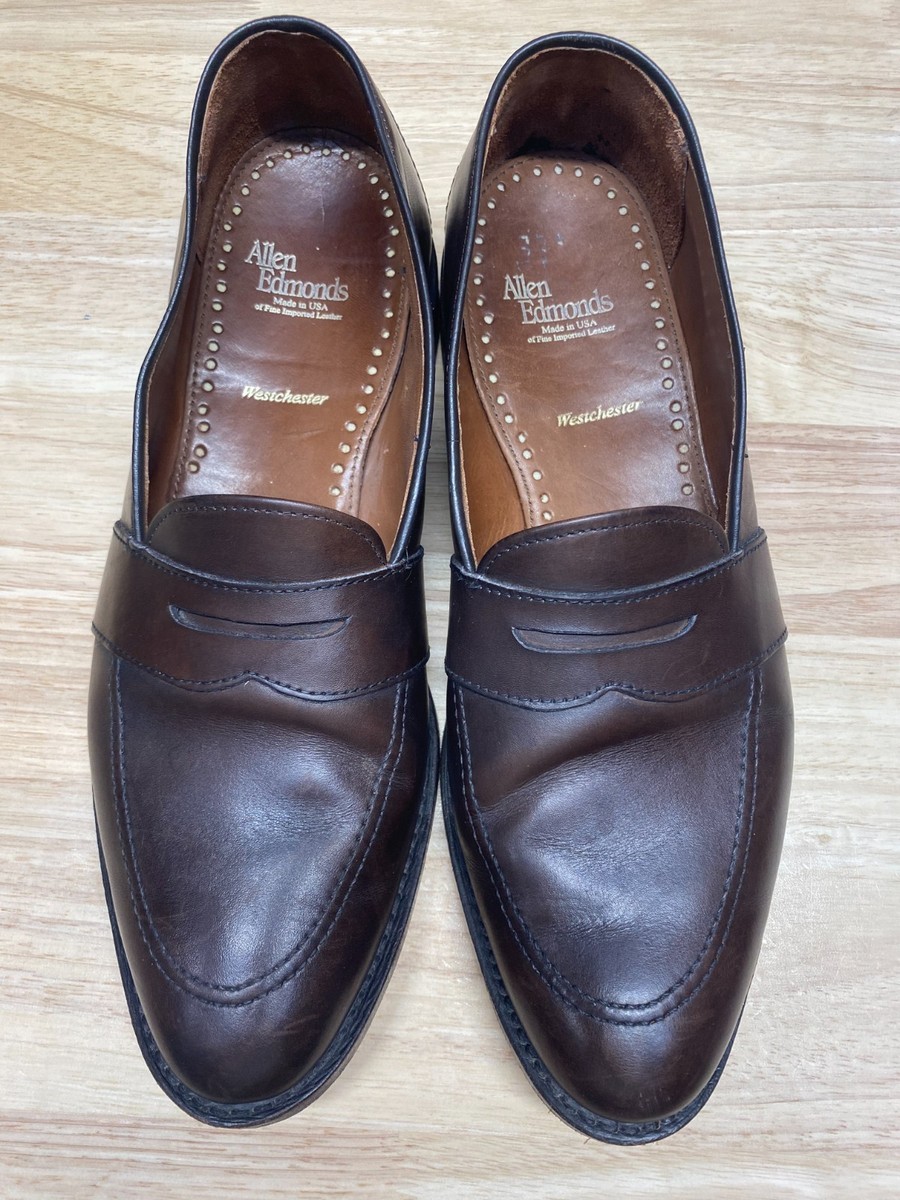 Allen Edmonds Westchester Mens US 10.5D Brown Leather Moc 