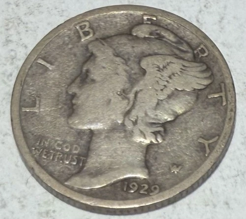 1929 P Mercury Dime Exact Coin Shown