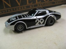 Tyco Vintage HO 1980   1990 Chevy Silver / Black Corvette X2