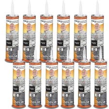 Dicor 501LSB-1 QTY. 12, Self-Leveling Lap Sealant Black, 10.3 OZ Tube (HP)