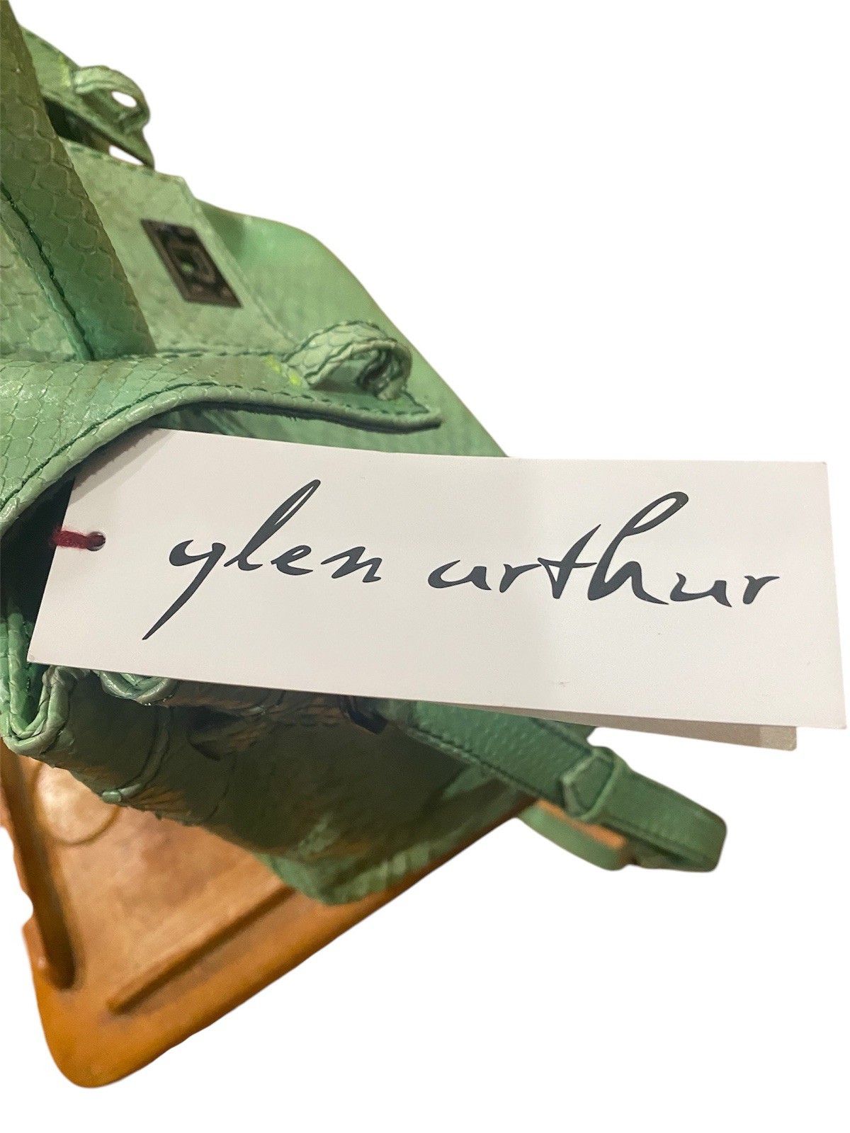 Glen Arthur Python Snakeskin Handcrafted Dyed Vin… - image 2