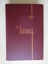 LUTHER Bibel Heilige Schrift 21cm, Leder, Goldschnitt, Schuber, #1535, Text 1984
