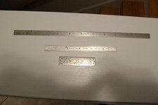 THREE METAL RULERS MILLERS FALLS , UNION TOOL AND STARRETT