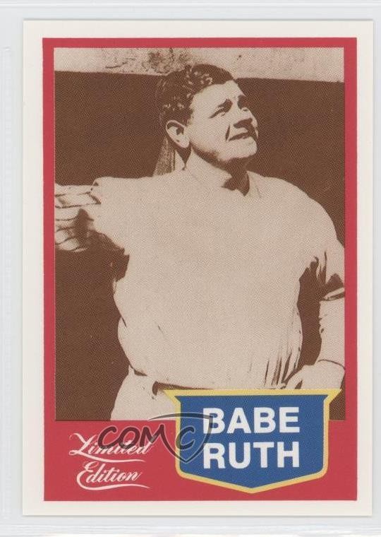 1989 CMC Babe Ruth Limited Edition Red Border Babe Ruth #3 HOF 5hy