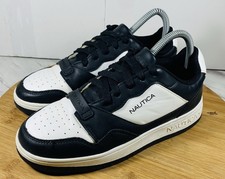 Nautica Kids Black/White Low Top Comfort Casual Sneaker Shoes Size 4