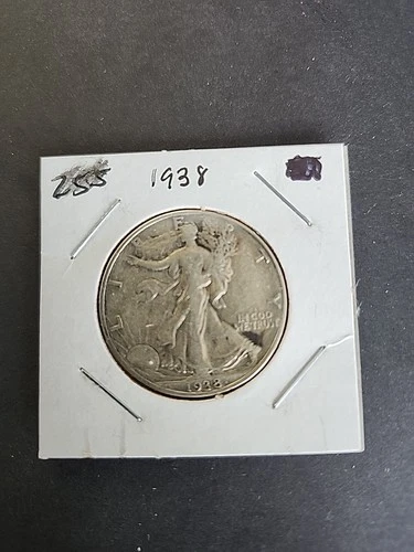 1938 Walking Liberty Half Dollar In Very Fine Condition