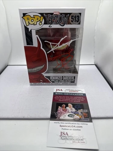 Charlie Cox Daredevil Autographed Funko Pop #513, Venomized Daredevil (VAULTED)
