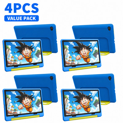 4 PCS Kids Tablet Android 16 64GB+1TB TF 10.1'' IPS Touch 6000mAh Parents Control