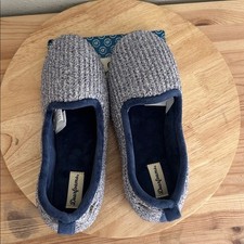 Dearfoams Rachel Marled Closed Back Womens Memory Foam Slip-On Slipper Sz M 7/8