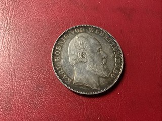 Württemberg Siegestaler 1871 Silber König Karl