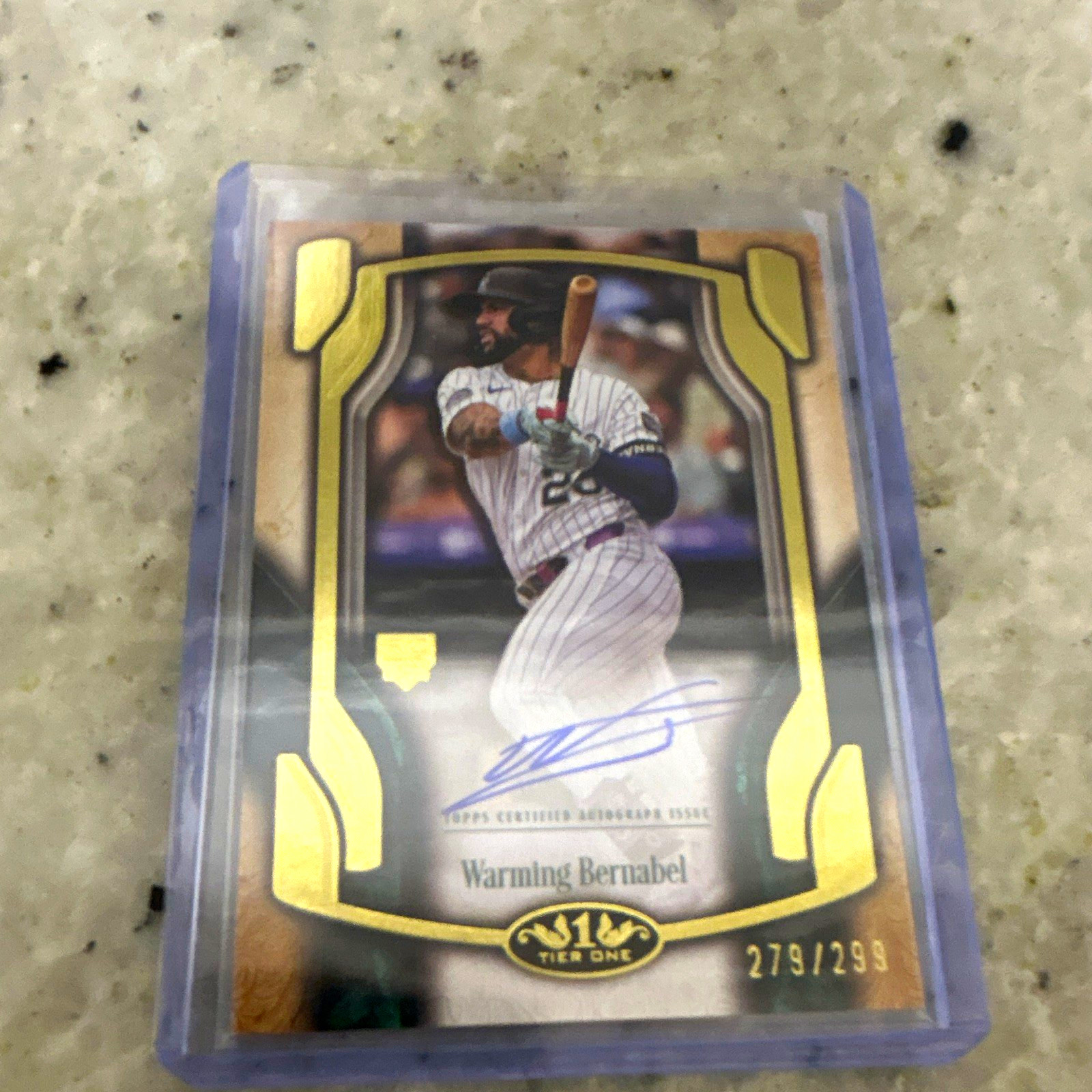 Topps 2026 Tier One Warming Bernabel Rockies Break Out Auto /299 #BOA-WB