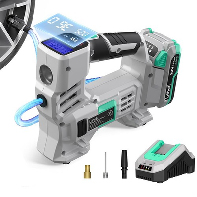 #ad #ad Tire Inflator Compressor 20V Cordless Car Tire Pump with Digital Pressure Ga... $50.49