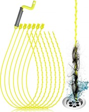 35Inch Drain Clog Remover, Drain Cleaner Hair Clog Remover with Rotating Handle