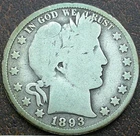 US 1893 Barber Half Dollar **