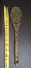 Vintage Wooden Spoon Rustic Hand Carved Kitchen Utensil Primitive Farmhouse Dec
