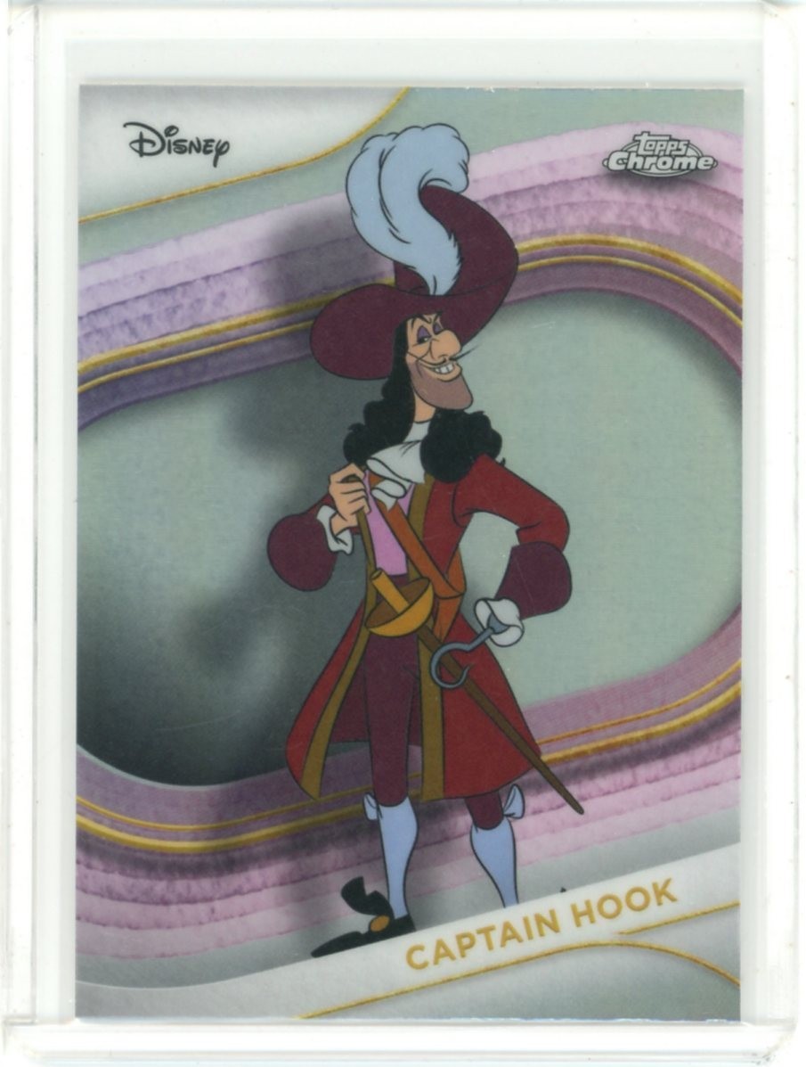 2025 TOPPS CHROME DISNEY REFRACTOR CAPTAIN HOOK #160