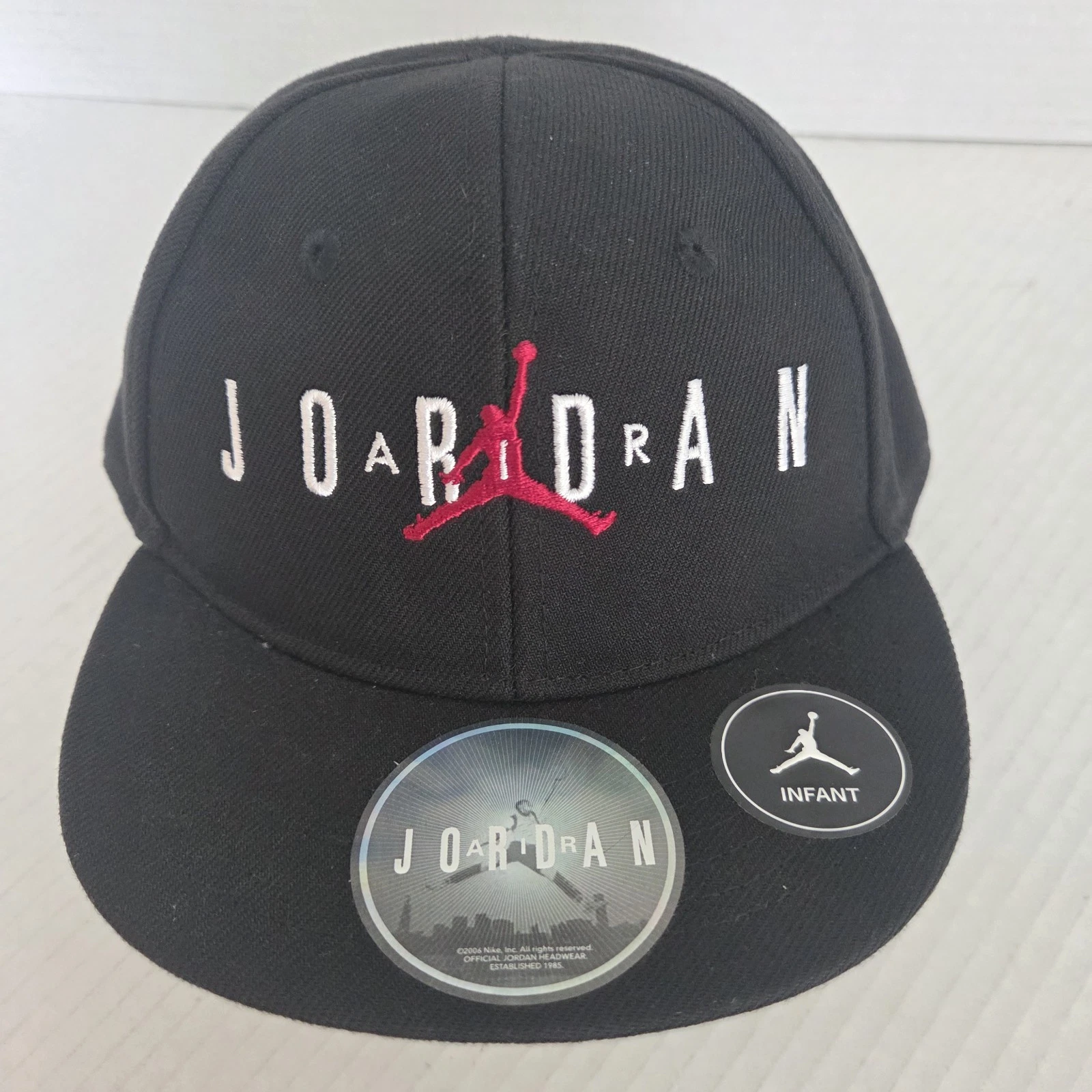 Nike Jordan Infant Snapback Hat Black Red White Jumpman Logo Cap New Stickers
Opens in a new window 