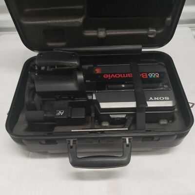 Vintage Sony Betamovie CCD BMC-550 Movie Video Camera Hardcase w
