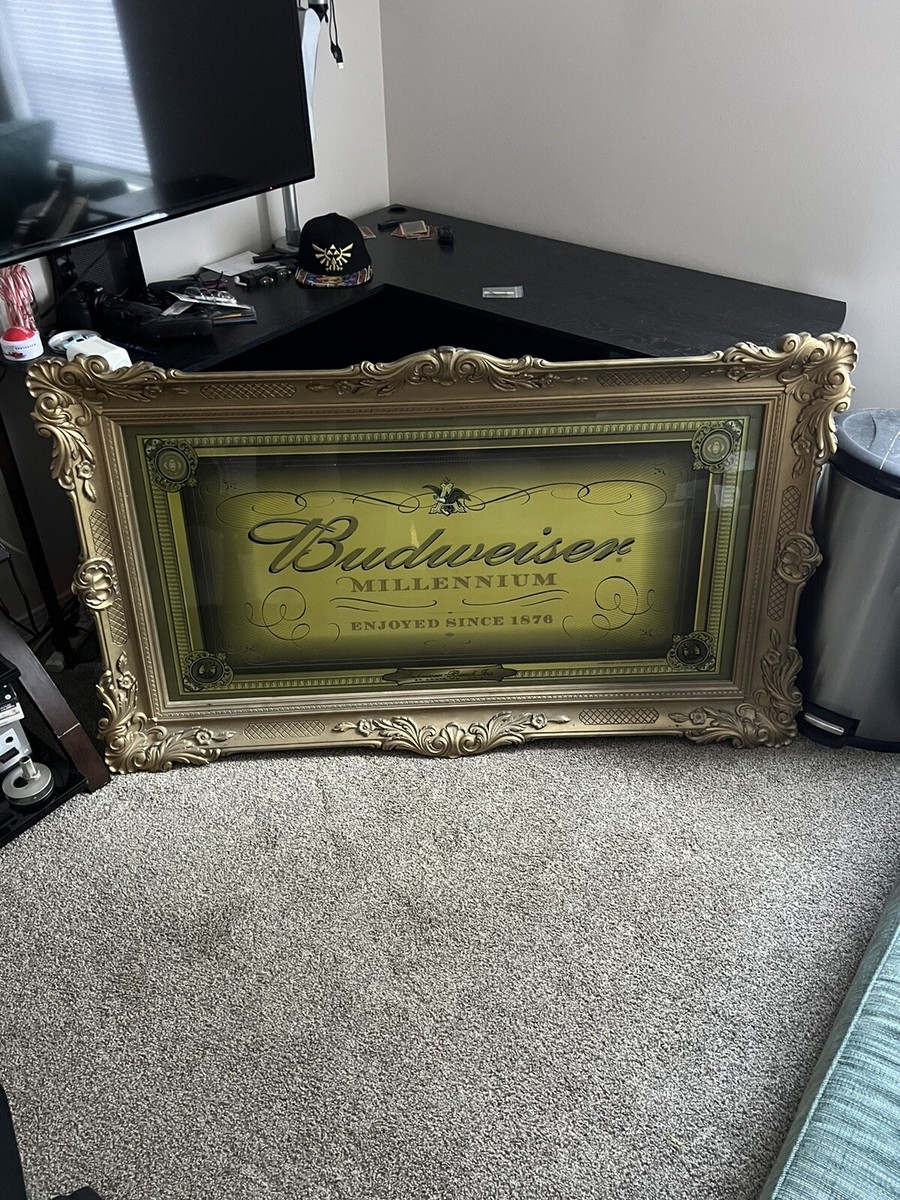 Budweiser Millennium Mirrored Sign - Collectible &extreamly Rare Budweiser Millennium Mirrored Sign - Collectible &extreamly Rare