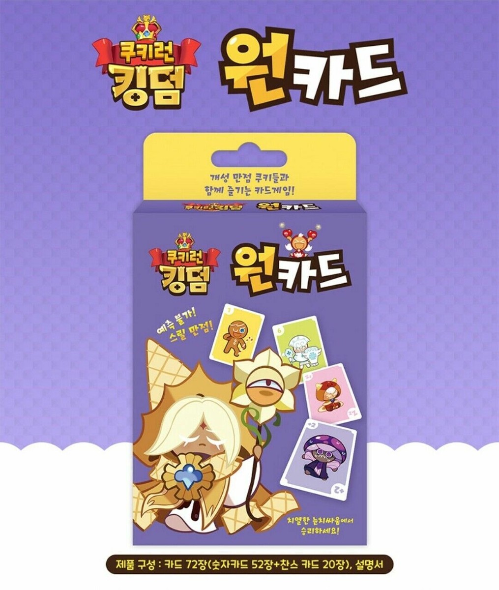 Cookie Run Kingdom Playing Card Game 72 Cards Characters